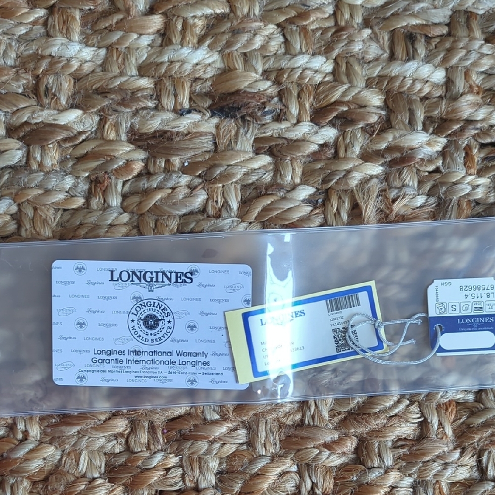 Longines Warranty Card and Tags